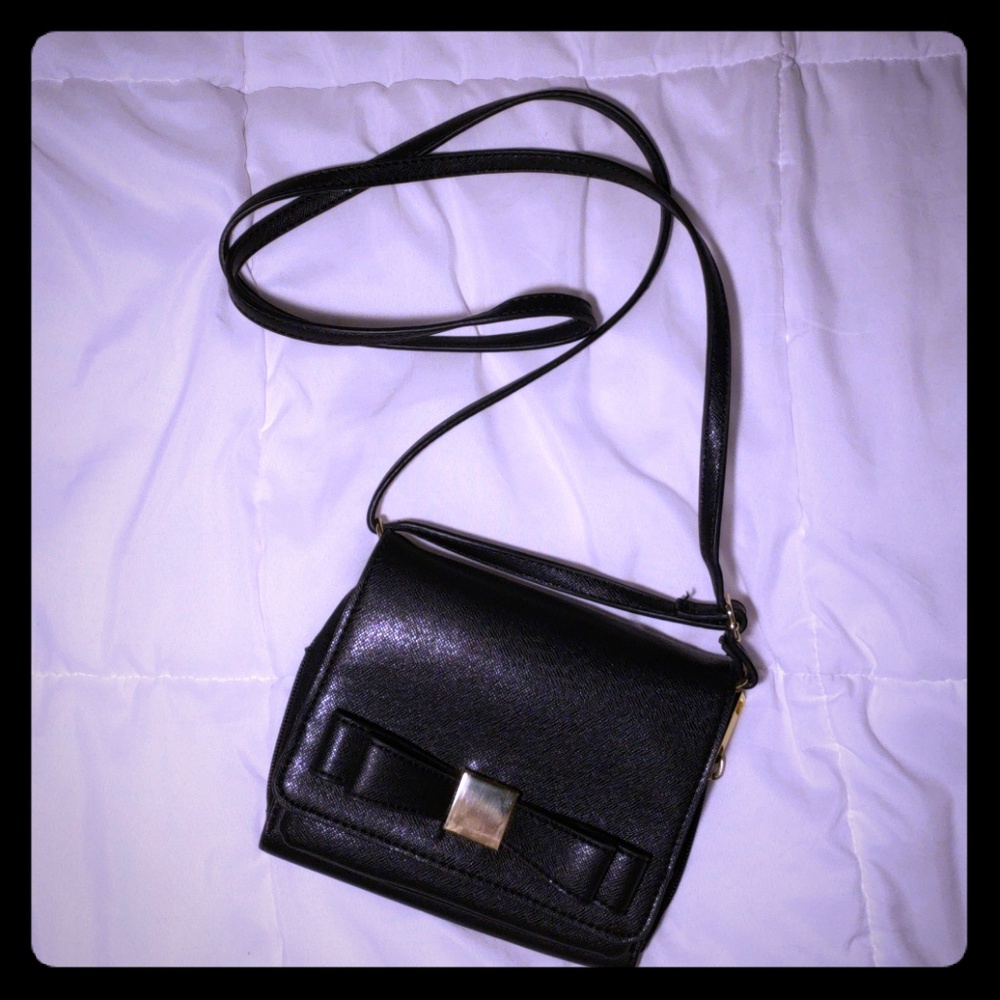 Merona Bags | Black Crossbody Purse